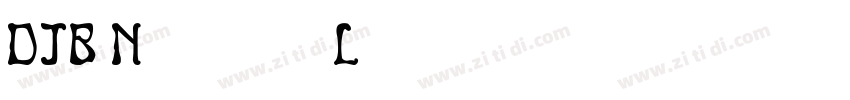 DJB Nouveau Light字体转换